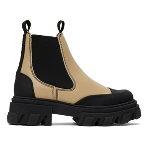 NEW GANNI CLEATED LOW CHELSEA BOOTS SIZE 37